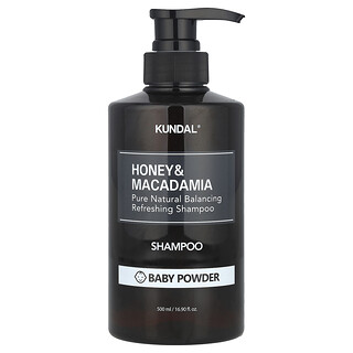 Kundal, Shampooing et poudre pour bébé, Miel et macadamia, 500 ml