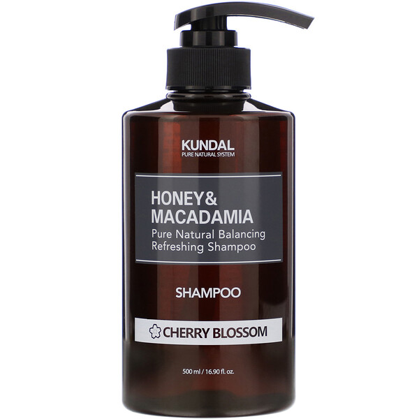 Kundal‏, Honey & Macadamia, Shampoo, Cherry Blossom, 16.90 fl oz (500 ml)