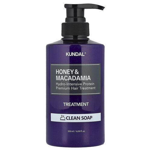 Kundal Kundal, Honey & Macadamia, Treatment, Clean Soap, 16.9 fl oz (500 ml)