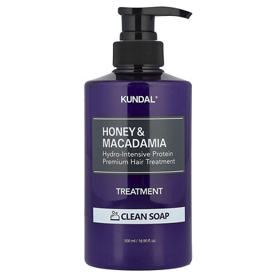 Kundal , Honey & Macadamia, Treatment, Clean Soap, 16.9 Fl Oz (500 Ml)