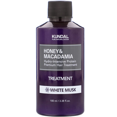 Kundal Honey & Macadamia, Treatment, White Musk, 3.38 fl oz (100 ml)