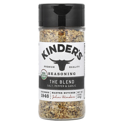 Product Image for KINDER'S, Seasoning, The Blend, Salt, Pepper & Garlic, 3.5 oz (99 g)