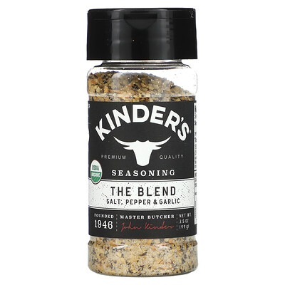 

KINDER'S Seasoning The Blend Salt Pepper & Garlic 3.5 oz (99 g)