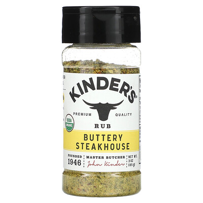 

KINDER'S, Rub, Buttery Steakhouse, 3 oz (85 g)