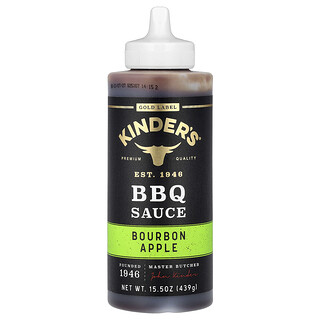 KINDER'S, Gold Label, BBQ Sauce, Bourbon Apple, 439 g (15.5 oz)
