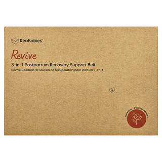 KeaBabies, Revive, cinto de apoio à recuperação pós-parto 3 em 1, X-Large, Midnight Black, 1 conjunto
