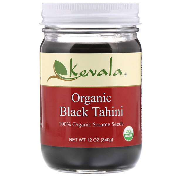 Kevala‏, طحينة سوداء عضوية، 12 أونصة (340 غرام)