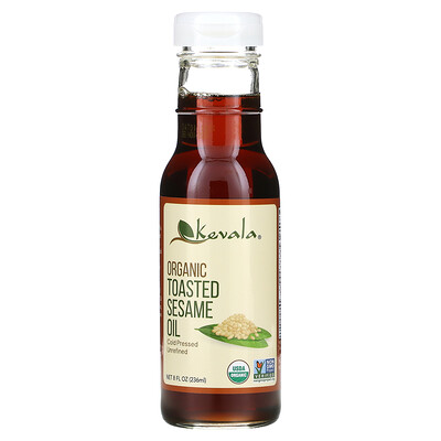 Купить Kevala Органическое темное кунжутное масло, 8 жидких унций (236 мл)