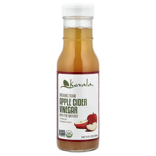 Kevala, Organic Raw Apple Cider Vinegar, Roher Apfelessig, Mit Der Mutter, 236 Ml (8 Fl. Oz.)