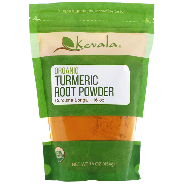 Kevala‏, Organic Turmeric Root Powder, 16 oz (454 g)