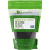 Kevala, Organic Black Toasted Sesame Seeds, Unhulled, 16 oz (454 g)