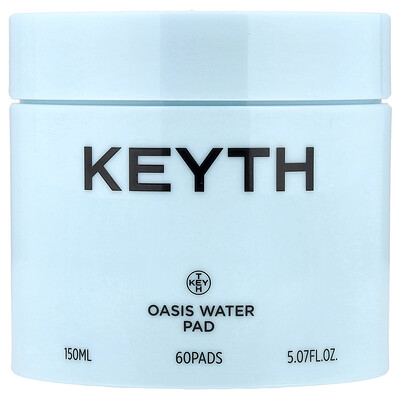 KEYTH, Trued Oasis Water Pad, 60 Pads, 5.07 fl oz (150 ml)