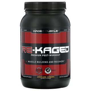 Kaged Muscle, Re-Kaged, Premium Post-Workout, Orange Kream, 1.84 lb (834 g)