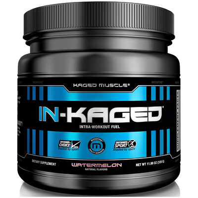 Kaged Muscle IN-KAGED, Intra-Workout Fuel, Watermelon, 11.96 oz (339 g)