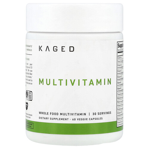 Kaged, MultiVitamin, 60 pflanzliche Kapseln