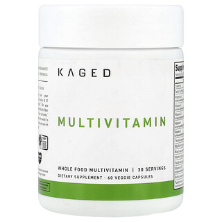 Kaged, Multivitamínico, 60 cápsulas vegetales