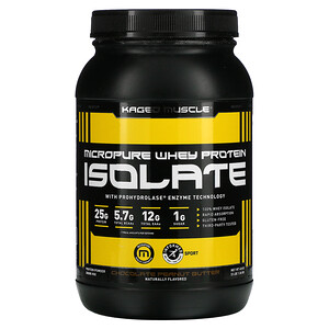 Kaged Muscle, MicroPure Whey Protein Isolate, Chocolate Peanut Butter, 3 lb (1.36 kg)'