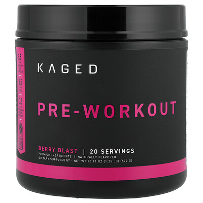 Kaged, Preentrenamiento, Berry Blast, 570 g (1,25 lb)