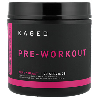 Kaged, Pré-treino, Berry Blast, 570 g (1,25 lb)