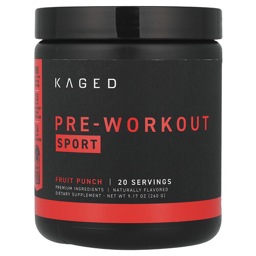 Kaged, Pre-Workout, Sport, Fruit Punch, Pre-Workout, Sport, Fruchtpunsch, 260 g (9,17 oz.)