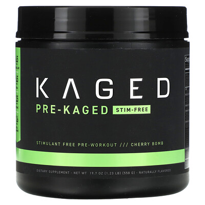 

Kaged PRE-KAGED Stimulant Free Pre-Workout Cherry Bomb 1.23 lb (558 g)