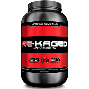 Кагетмускле, Re-Kaged, Anabolic Protein Fuel, Strawberry Lemonade, 2.07 lbs (940 g) отзывы