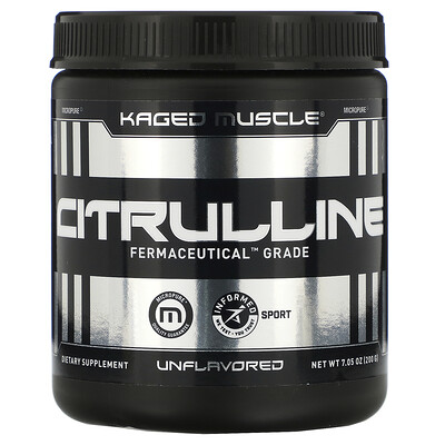 Kaged Muscle Citrulline, Unflavored, 7.05 oz (200 g)