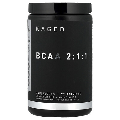 Product Image for Kaged, BCAA 2:1:1, Unflavored, 14.1 oz (400 g)