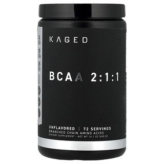 Kaged, BCAA 2:1:1, без добавок, 400 г (14,1 унции)