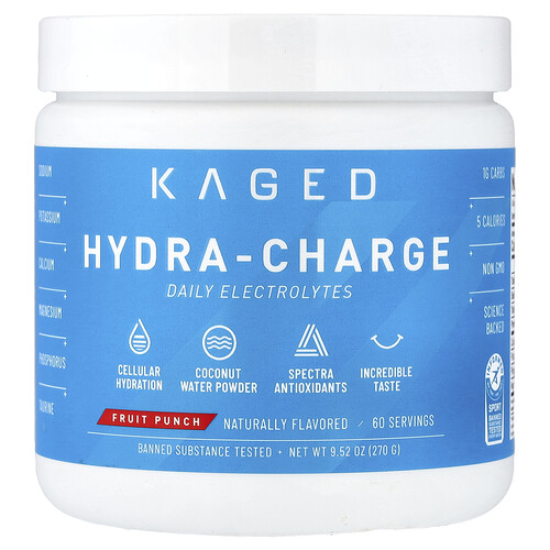 Kaged Hydra-Charge, Fruit Punch, 9.52 oz (270 g)