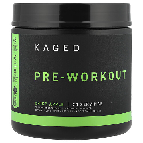 Kaged Pre-Workout, Crisp Apple, 1.24 lb (564 g)