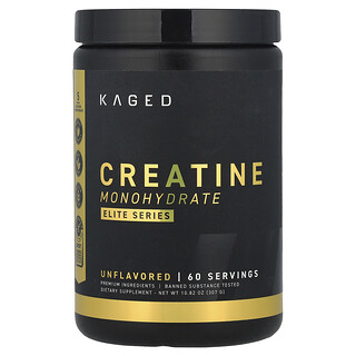 Kaged, Elite Series, kreatin monohidrat, bez okusa, 307 g