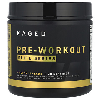Kaged, Serie Elite, Preentrenamiento, Limada de cereza, 662 g (1,46 lb)