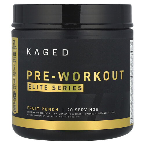Kaged Elite Series, Pre-Workout, Fruit Punch, 1.46 lb (662 g)