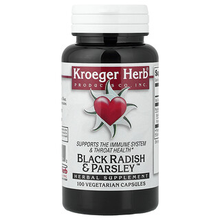 Kroeger Herb Co, 黑蘿卜歐芹™，100 粒素食膠囊