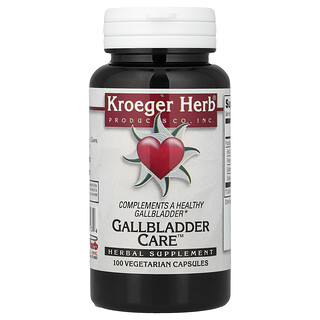 Kroeger Herb Co‏, ™Gall Bladder Care‏, 100 כמוסות צמחוניות