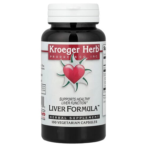 Kroeger Herb Co, Liver Formula™, 100 Vegetarian Capsules