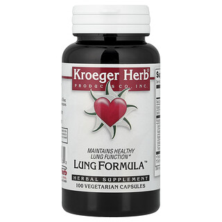 Kroeger Herb Co, Lung Formula™, 100 cápsulas vegetales