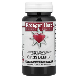Kroeger Herb Co, Sinus Blend, 100 cápsulas vegetarianas
