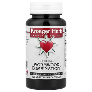 Kroeger Herb Co, Wormwood Combination™, Suplemento herbal, 100 cápsulas vegetales