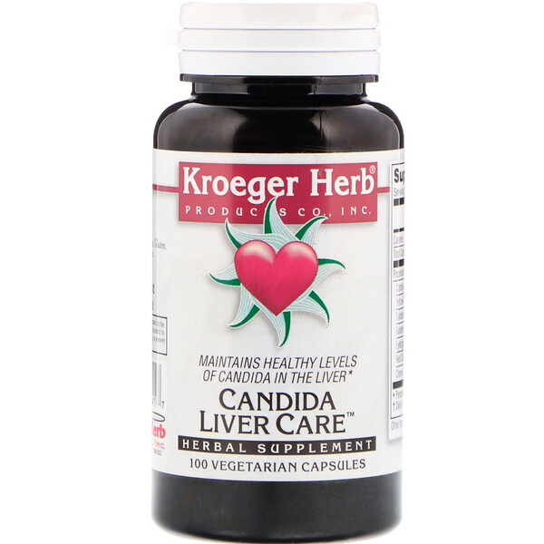 Kroeger Herb Co‏, Candida Liver Care, 100 Vegetarian Capsules