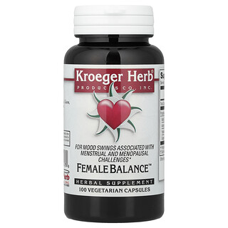 Kroeger Herb Co, Female Balance™, 100 Vegetarian Capsules