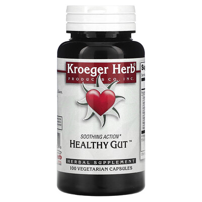 Photos - Vitamins & Minerals HEALTHY Kroeger Herb Co,  Gut, 100 Vegetarian Capsules KHC-10082 
