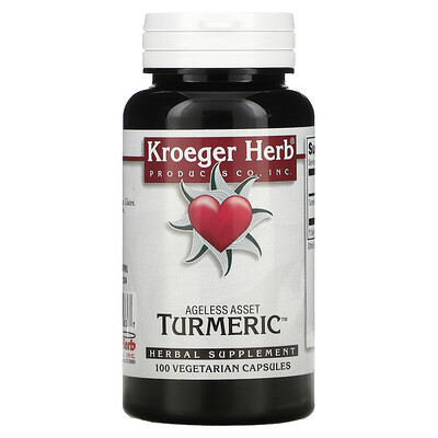 

Kroeger Herb Co Turmeric, 100 растительных капсул