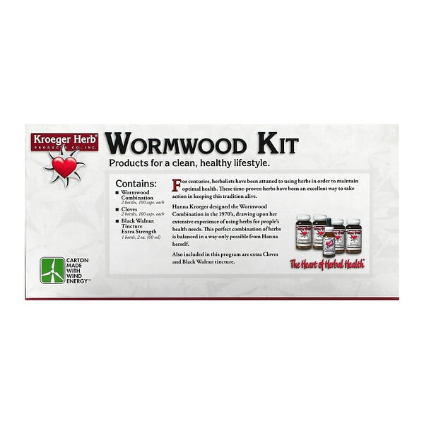 Kroeger Herb Co, Wormwood Kit, 5 Piece Kit
