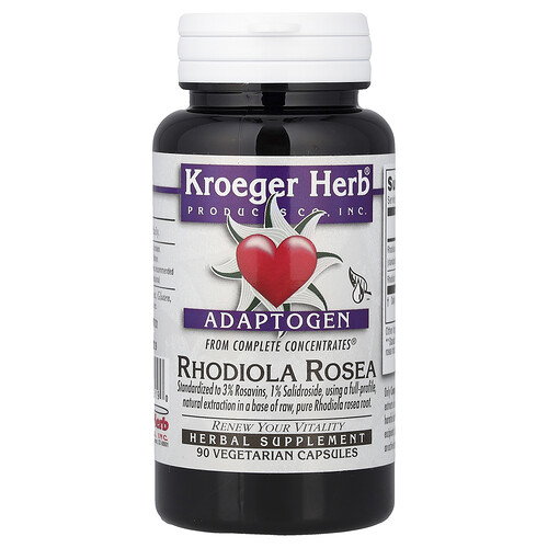 Kroeger Herb Co, Complete Concentrates®, Rosenwurz, 90 pflanzliche Kapseln