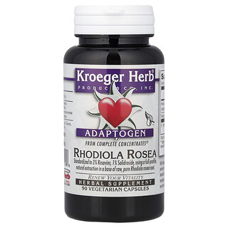 Kroeger Herb Co, Complete Concentrates®, Rhodiola Rosea, 90 Cápsulas Vegetarianas