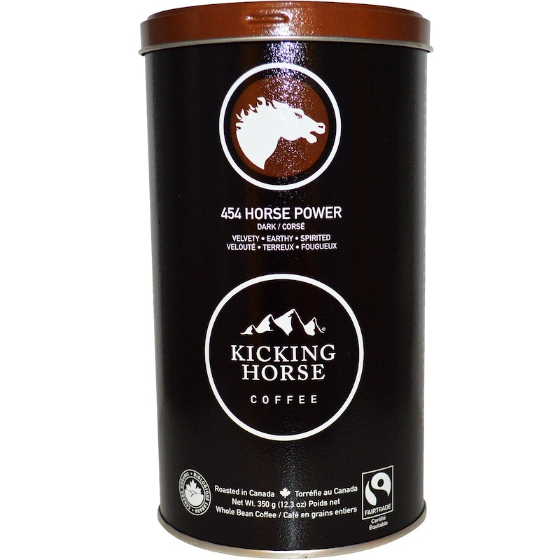 Kicking Horse, 454 Horse Power, Dark, Whole Bean Coffee, 12.3 oz (350 g