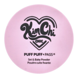 KimChi Chic Beauty, Puff PuffPass®, 세트 & 베이킹 파우더, PPP01 아이보리 + 라벤더 = 아이반더, 24g(0.85oz)