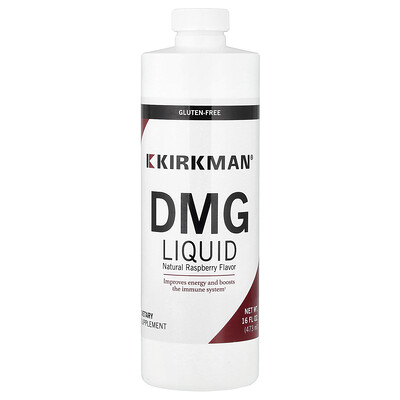 Kirkman Labs, DMG, Líquido, Frambuesa natural, 473 ml (16 oz. líq.)